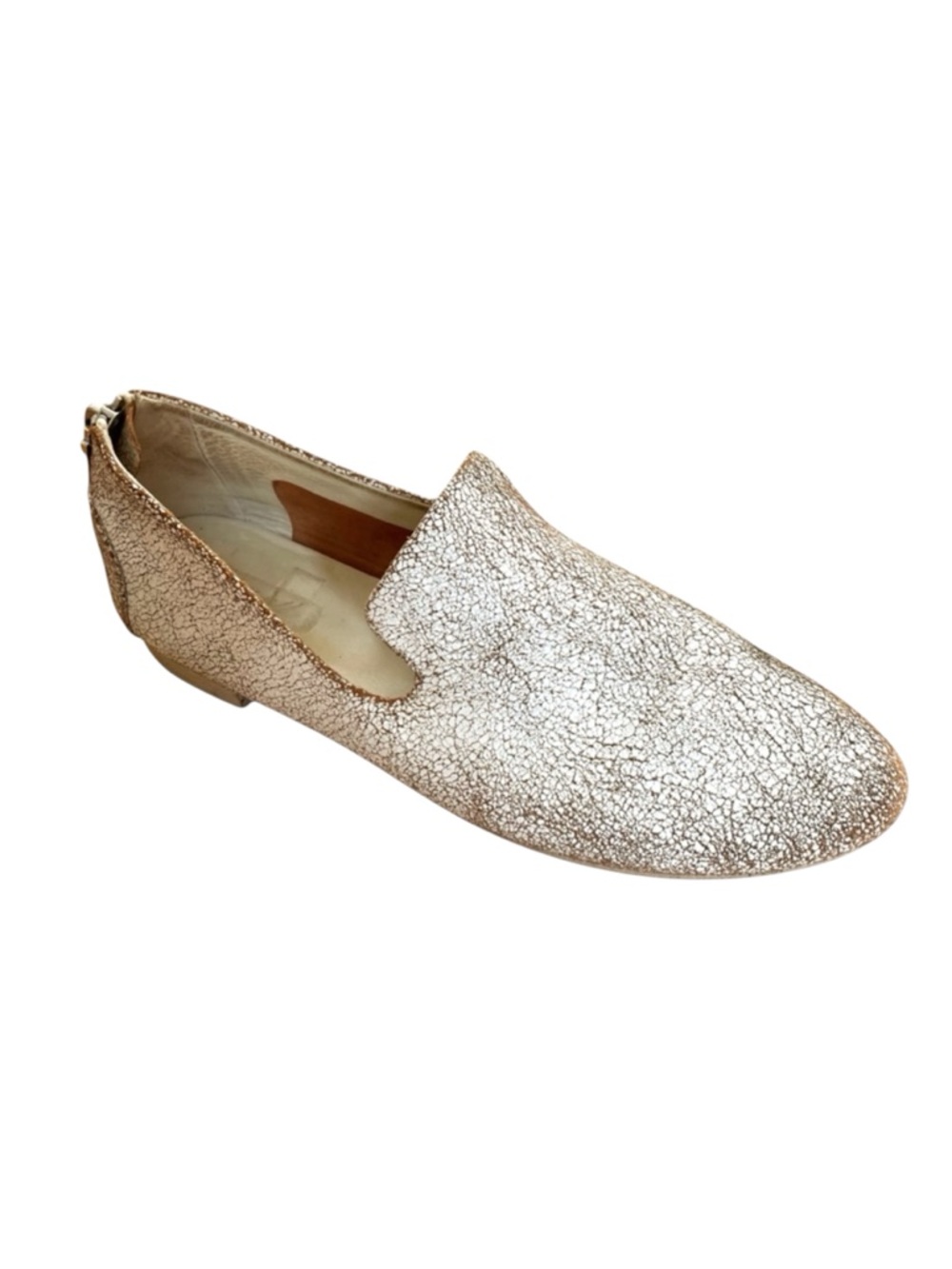 Marsell Crackle Leather Loafers 38